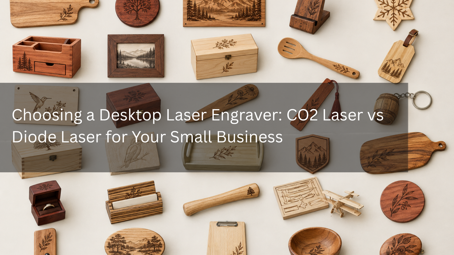 Choosing a Desktop Laser Engraver: CO2 Laser vs Diode Laser for Your Small Business