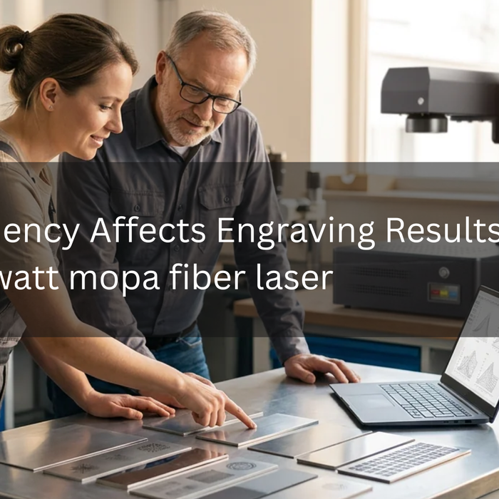 How Frequency Affects Engraving Results with a 60 watt mopa fiber laser