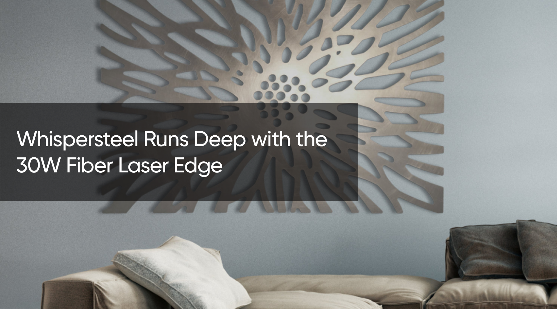 Whispersteel Runs Deep with the 30W Fiber Laser Edge