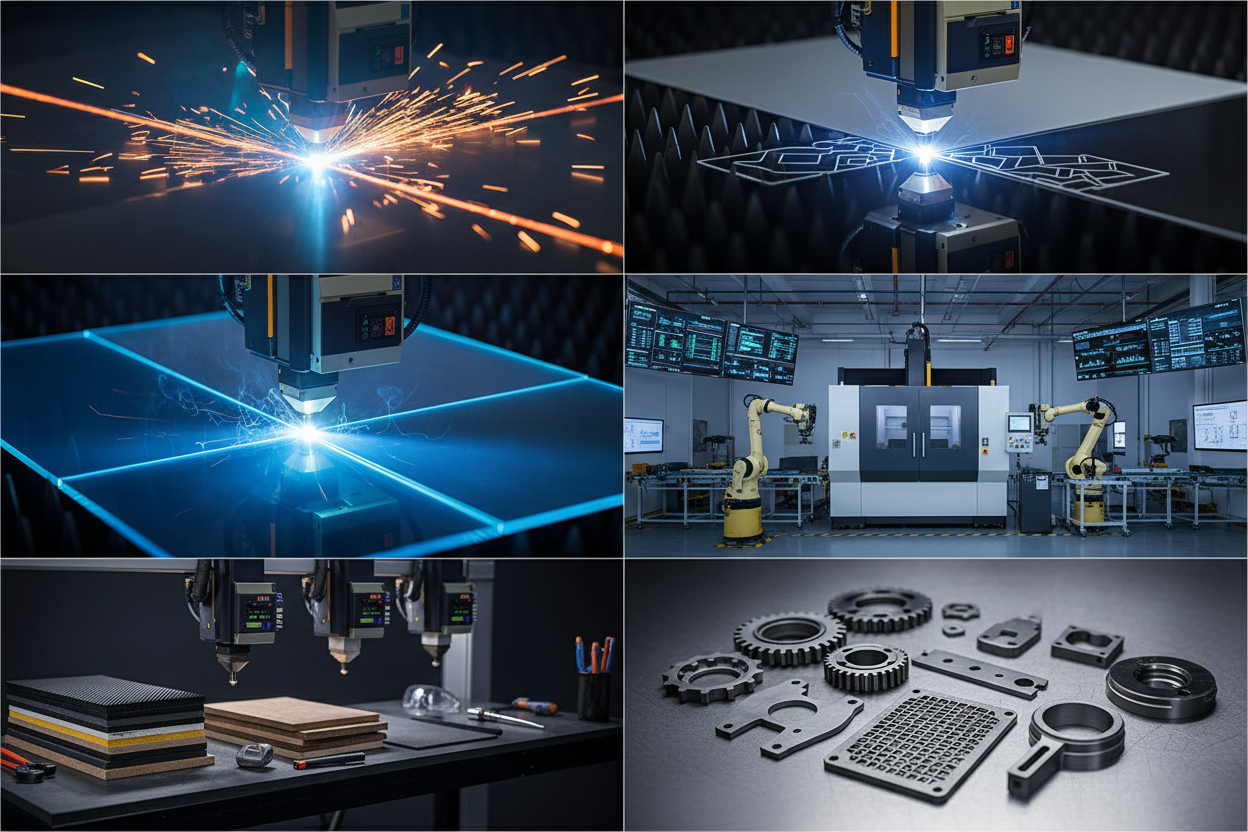Smart Factory Cutting: Multi Material Laser Carving for Steel and Aluminum