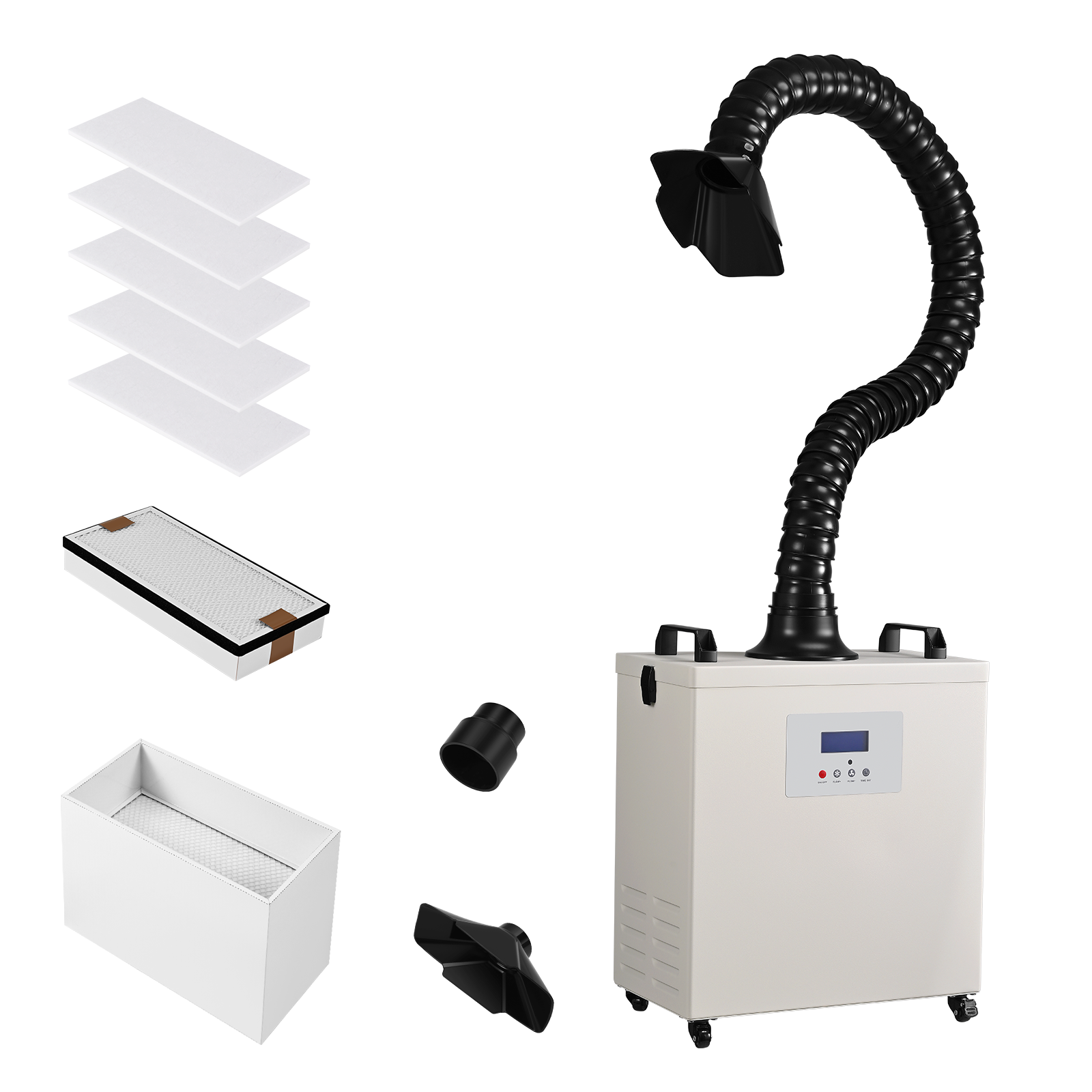 Monport 220w Fume Extractor with A 3-Layer Filter & 99.97% Purification Rate & Low Noise, Suitable for Soldering Stations, Engraving Machines