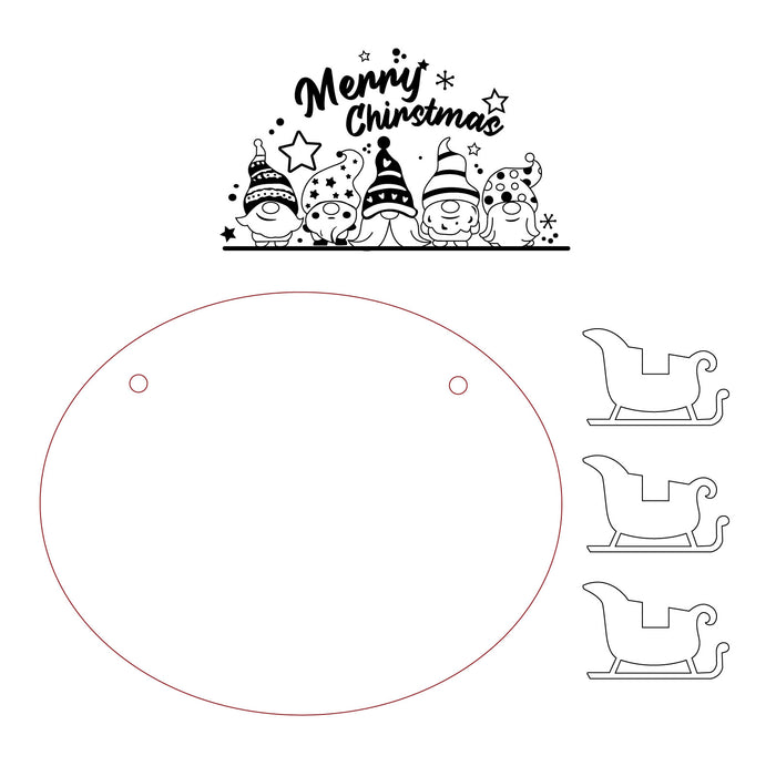 MERRY CHRISTMAS DISPLAY -  FILE FOR DIY CHRISTMAS CRAFT