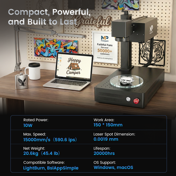 Monport 10W UV Laser Engraver & Marking Machine