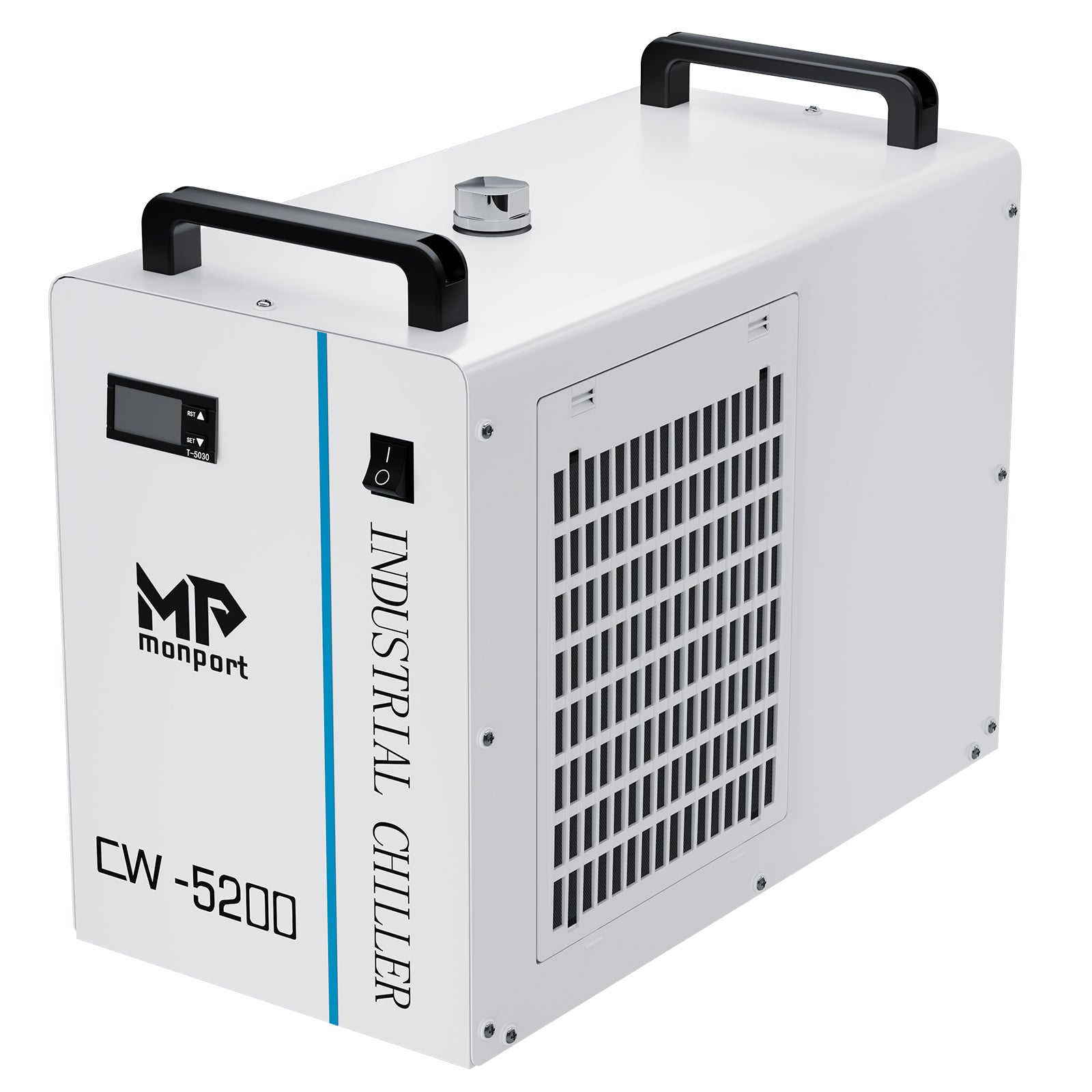 Monport 6L CW-5200 Industrial Water Chiller for 40W-150W CO2 Laser Engraver
