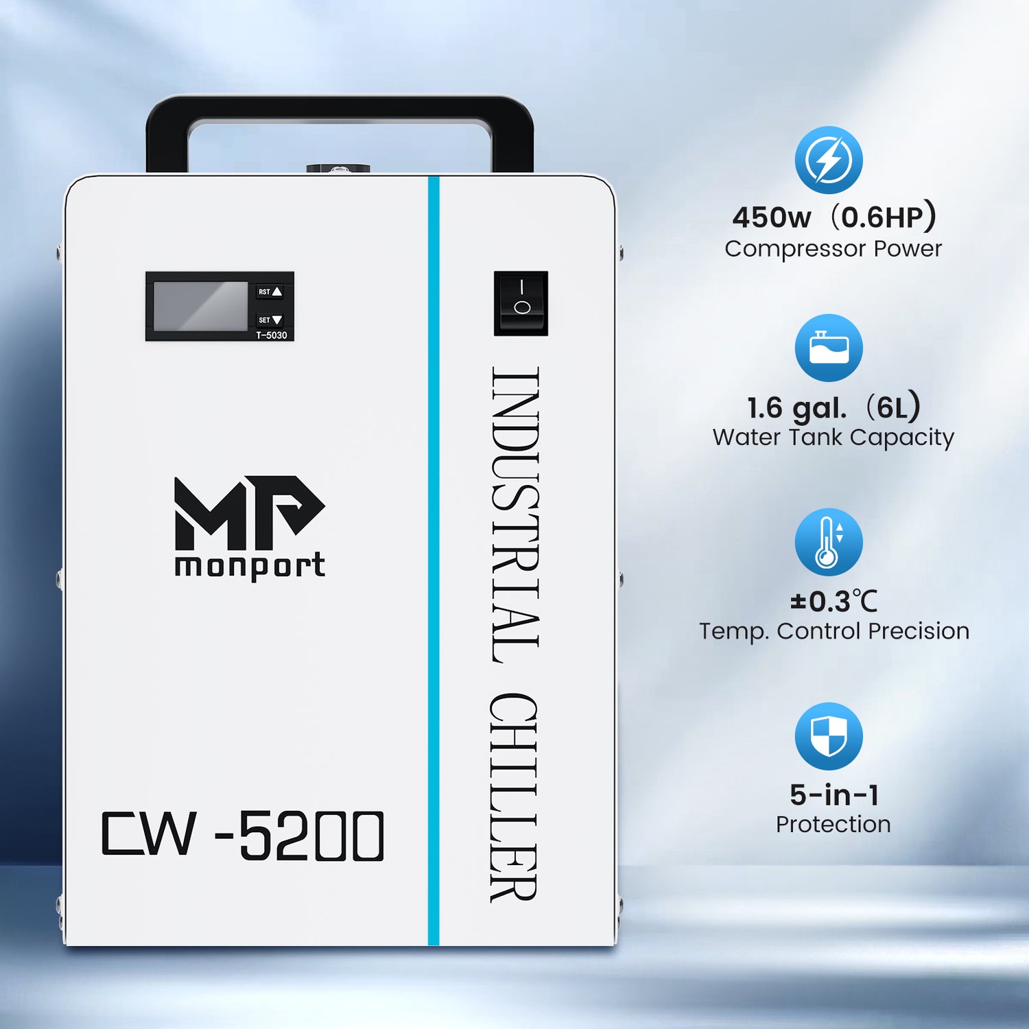 MONPORT CW-5200 Industrial Water Chiller