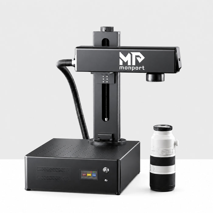 Monport GA 60W Upgraded Integrated MOPA Fiber Laser Engraver & Marking Machine with Auto Focus