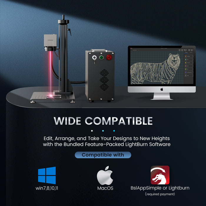 Flash Sale : Monport GPro 100W Split MOPA Fiber Laser Engraver & Marking Machine With Manual Focus