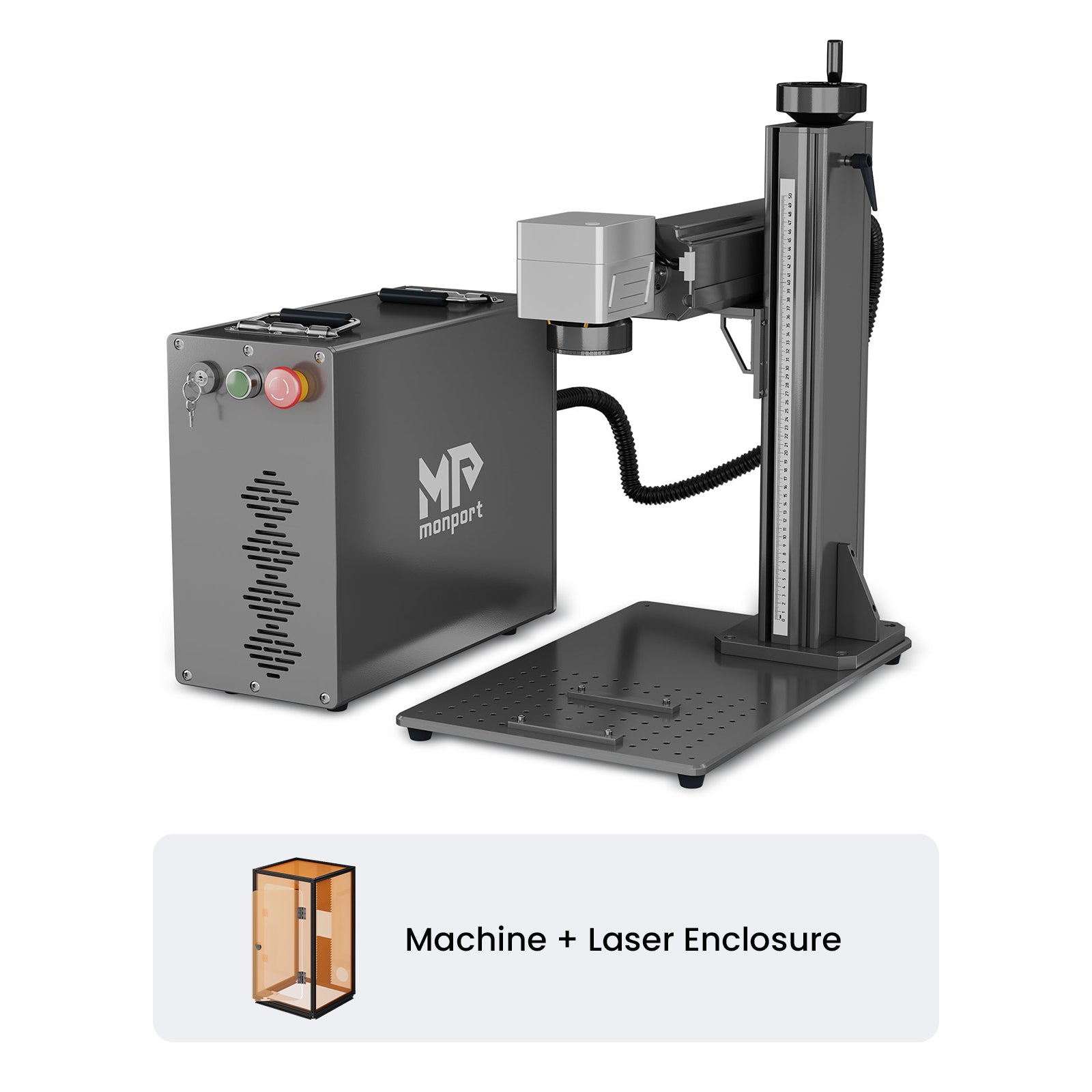 Monport GPro 100W Split MOPA Fiber Laser Engraver & Marking Machine With Manual Focus