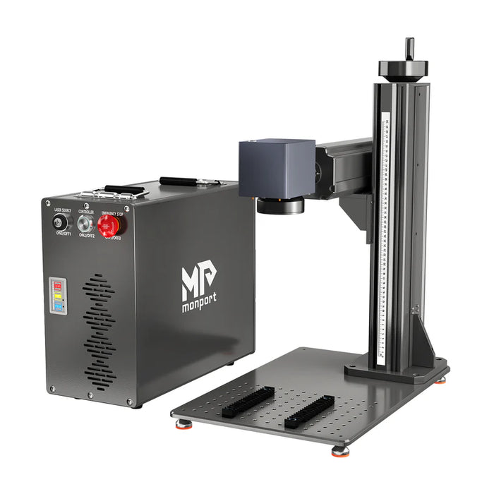 Monport 100W mopa fiber laser+ ccd visual system +1.2M Belt +Rotary