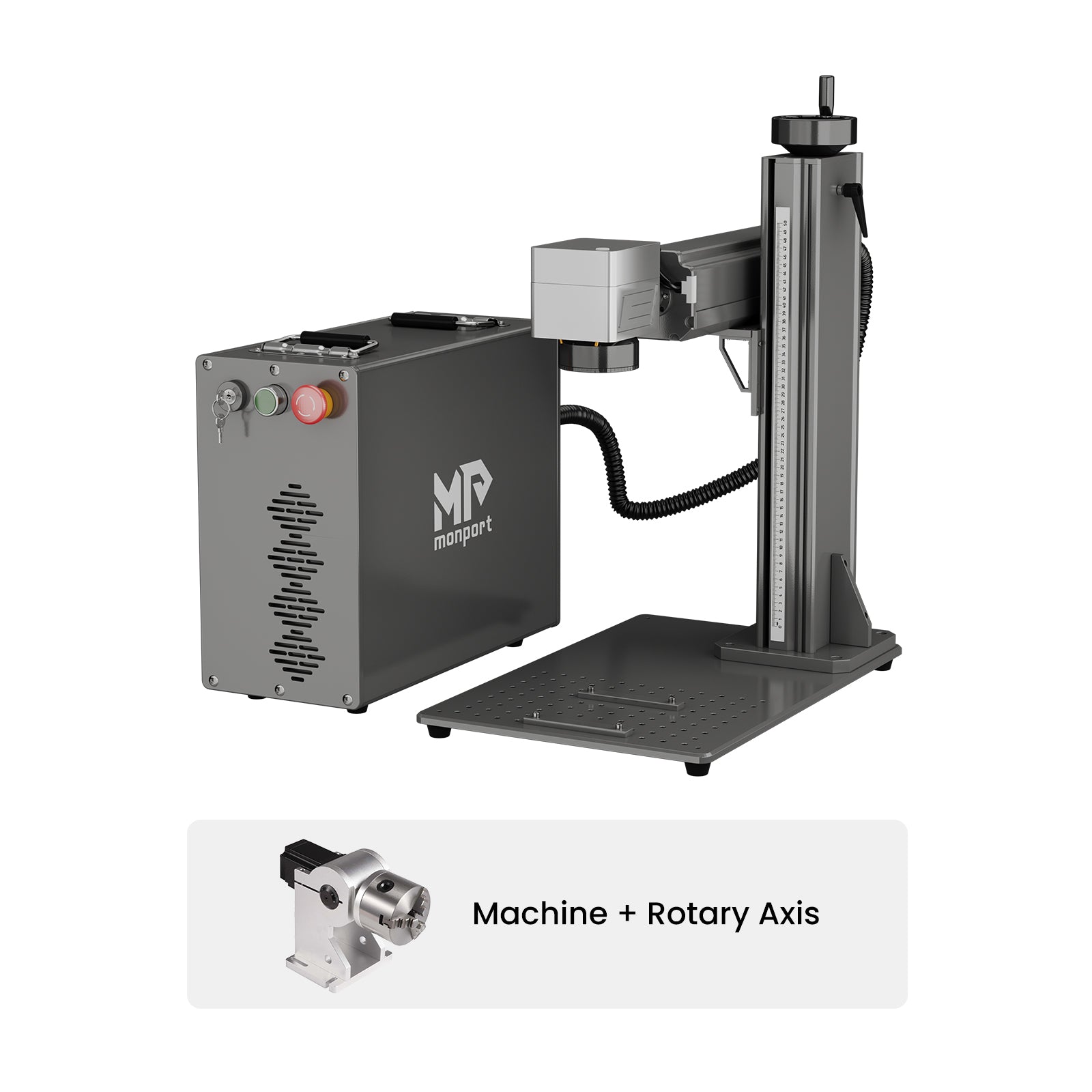 Monport GPro 100W Split MOPA Fiber Laser Engraver & Marking Machine With Manual Focus