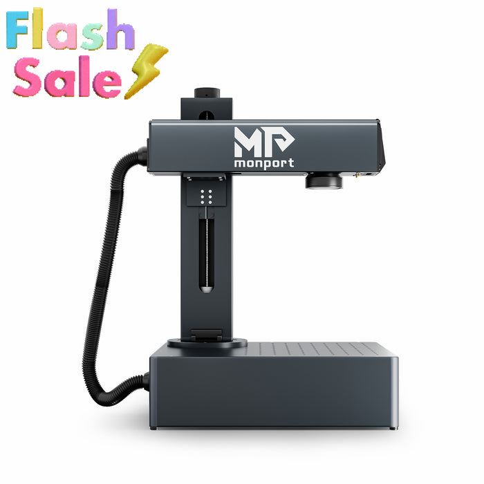 Flash Sale：Monport GA 60W Upgraded Integrated MOPA Fiber Laser Engraver & Marking Machine with Auto Focus