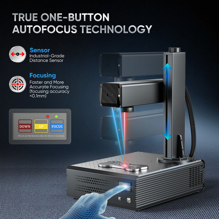 Monport GA 100W Upgraded Integrated MOPA Fiber Laser Engraver with true one button autofocus technology Australia