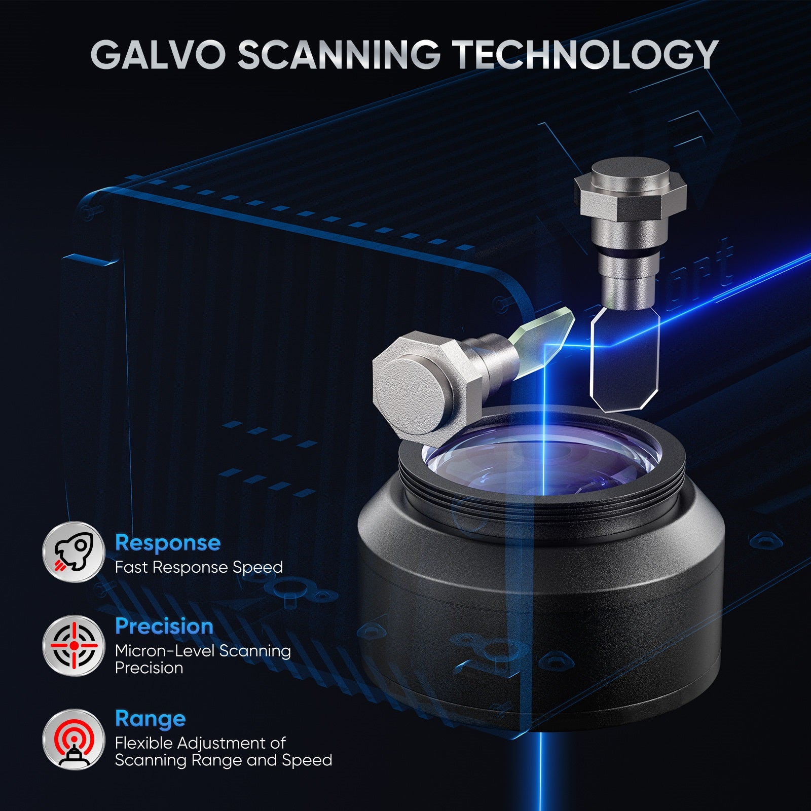 Monport GA 100W Upgraded Integrated MOPA Fiber Laser Engraver with galvo scanning technology  Australia