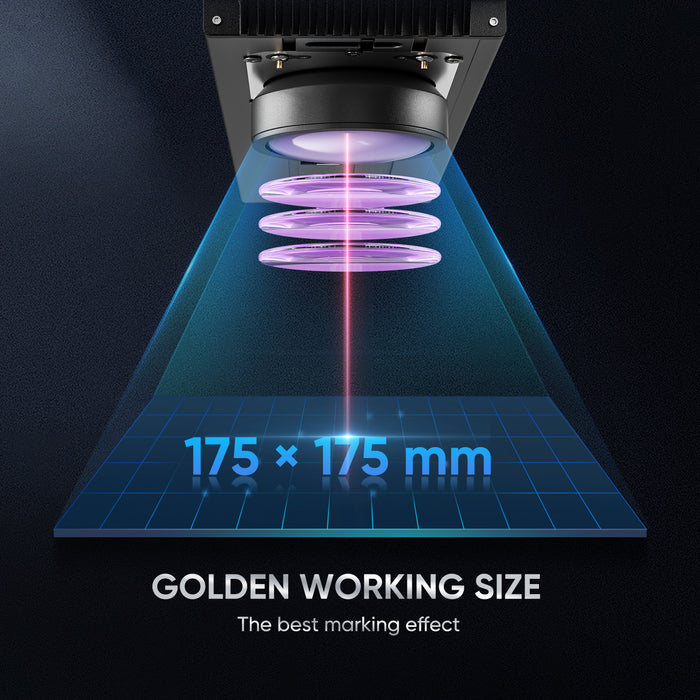Monport GA 100W Upgraded Integrated MOPA Fiber Laser Engraver with golden working size  Australia