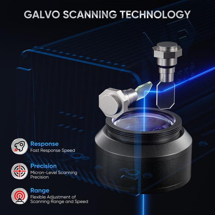 Monport GA 60W Upgraded Integrated MOPA Fiber Laser Engraver with galvo scanning technology Australia