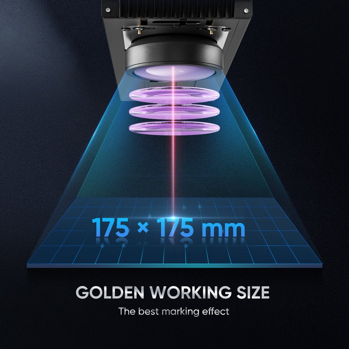 Monport GA 60W Upgraded Integrated MOPA Fiber Laser Engraver with golden working size  Australia