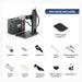 Monport GPro 100W Split MOPA Fiber Laser Engraver & Marking Machine With Manual Focus with package include  Australia