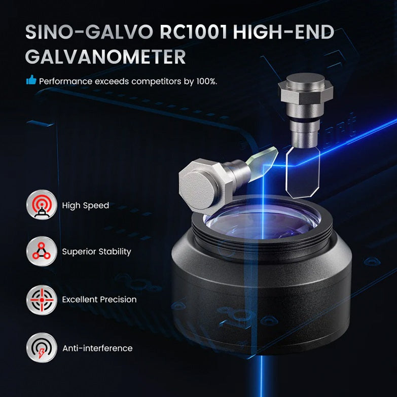 Monport GPro 100W Split MOPA Fiber Laser Engraver & Marking Machine With Manual Focus with sino-galvo rc1001 high-end galvanometer Australia