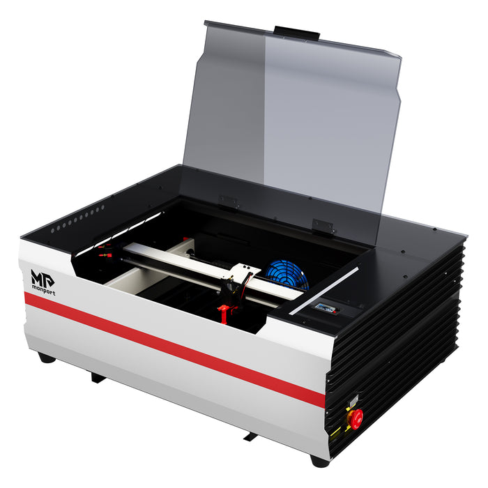 Monport Reno45 45W Desktop CO2 Laser Engraver & Cutter (16" X 12") with Magnetic Assisted Autofocus - Machine （Pre Sale）main picture  of open Australia