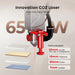 Monport Reno65 65W Desktop CO2 Laser Engraver & Cutter (24" X 16") with Magnetic Assisted Autofocus - Machine（Pre Sale）with the deep of cut on acrylic、plywood、foam、rubber  Australia