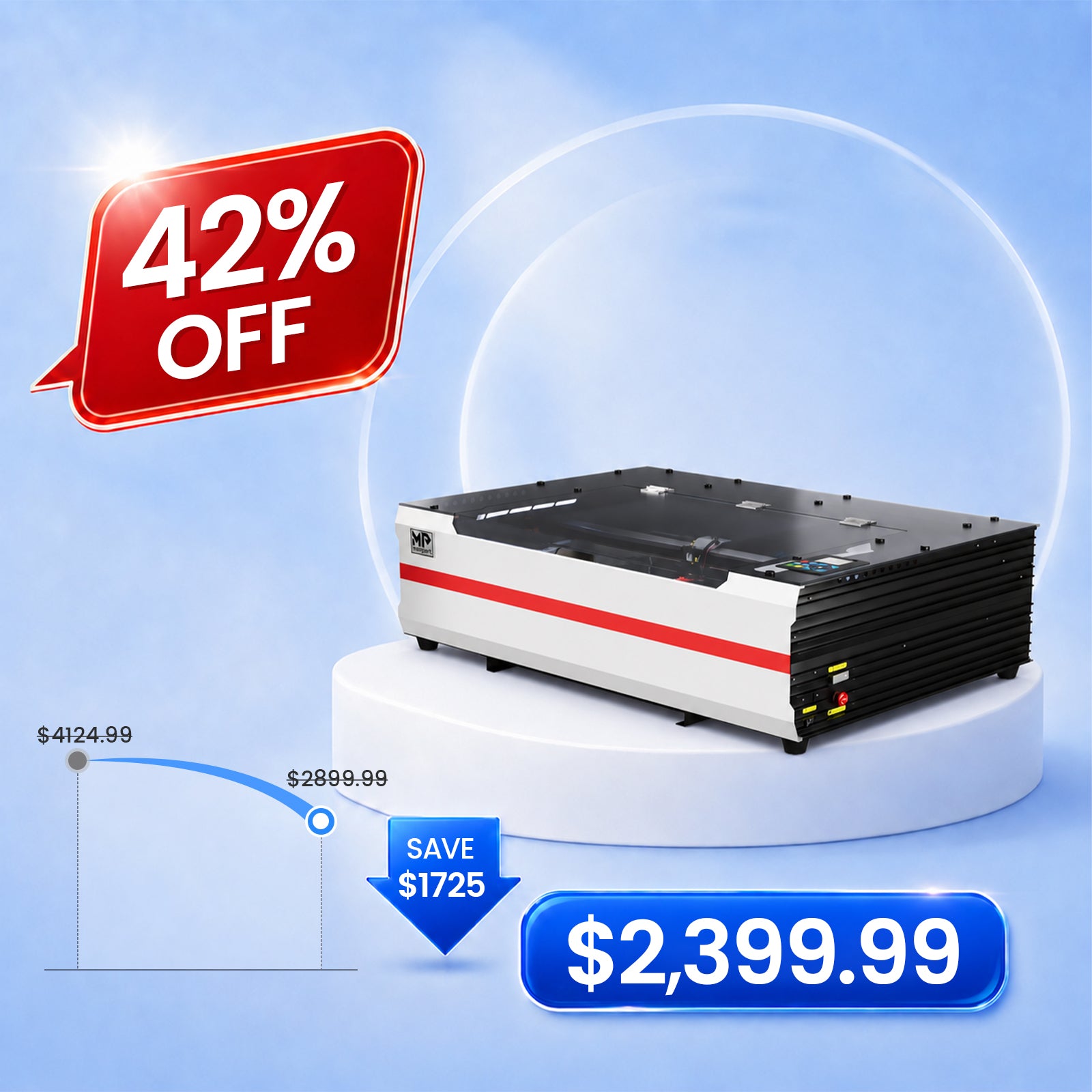 Monport Reno65 Pro | 65W CO2 Laser Engraver & Cutter – 24
