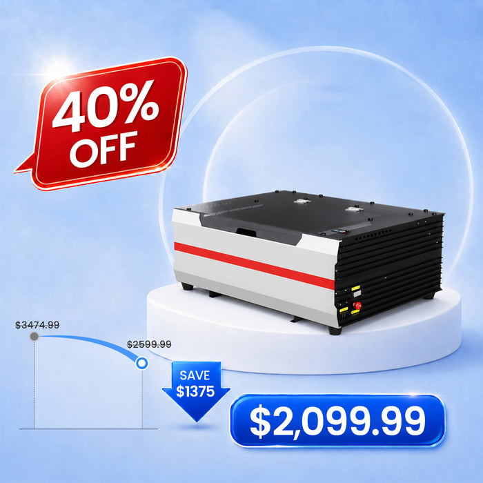 Monport Reno65 65W Desktop CO2 Laser Engraver & Cutter (24" X 16") with Magnetic Assisted Autofocus