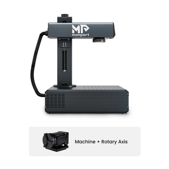Clearance Sale: Monport GA 100W : Upgraded Integrated MOPA Fiber Laser Engraver & Marking Machine with Auto Focus