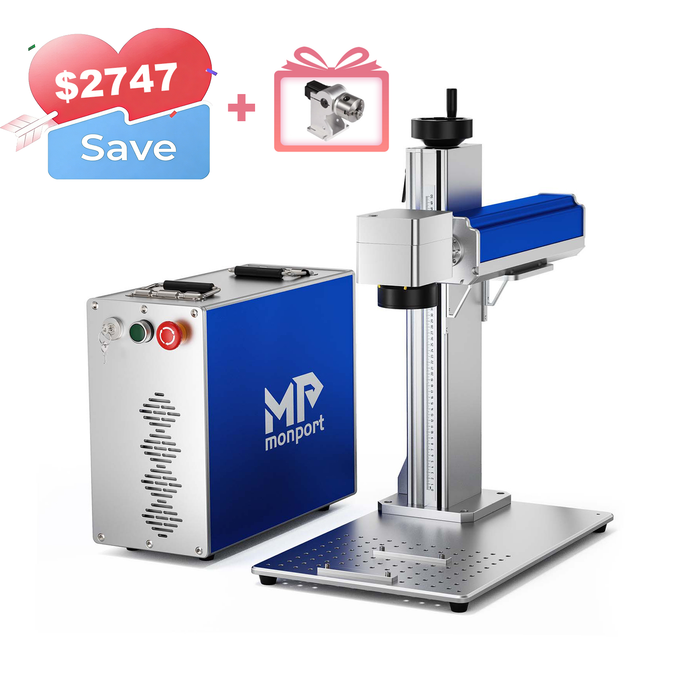 Monport GQ 50W (7.9" x 7.9") Fiber Laser Engraver & Marking Machine with FDA Approval