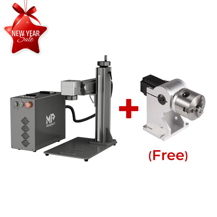 Monport GPro 100W Split MOPA Fiber Laser Engraver & Marking Machine With Manual Focus