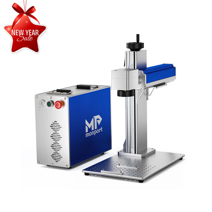 Monport GQ 30W (5.9" x 5.9") Fiber Laser Engraver & Marking Machine with FDA Approval