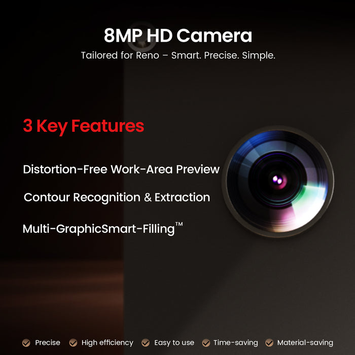 Monport Reno65 Pro Vision 65W Desktop CO2 Laser Engraver & Cutter (24" X 16") with 8MP HD Camera and Magnetic Assisted Focus(Pre Sale)