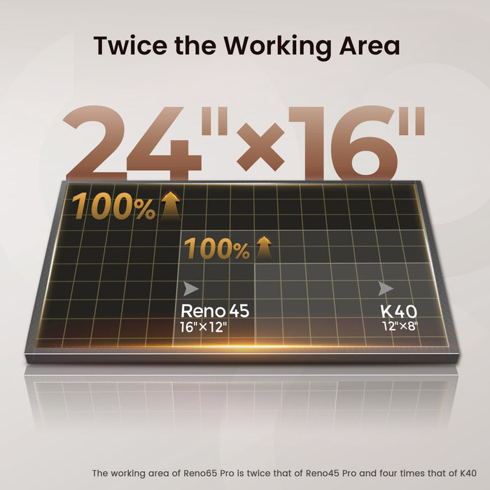 Monport Reno65 Pro Vision 65W Desktop CO2 Laser Engraver & Cutter (24" X 16") with 8MP HD Camera and Magnetic Assisted Focus(Pre Sale)