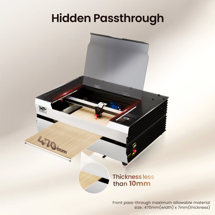 Clearance Sale: Monport Reno65 65W Desktop CO2 Laser Engraver & Cutter (24" X 16") with Magnetic Assisted Autofocus