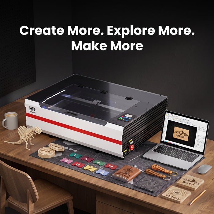 Brand New Monport Reno65 Pro | 65W CO2 Laser Engraver & Cutter – Built-In Water Cooling, 24"×16" Work Area, 800mm/s Speed, Magnetic Autofocus
