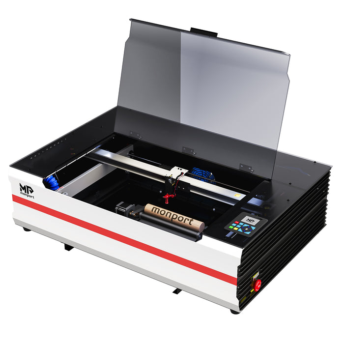 Brand New Monport Reno65 Pro | 65W CO2 Laser Engraver & Cutter – Built-In Water Cooling, 24"×16" Work Area, 800mm/s Speed, Magnetic Autofocus