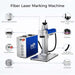 Monport GQ 30W Fiber Laser Engraver with galvo-tech system，height adjustment knob，handle，field lens，power buttom，fiber optic transmission line，scaleplate，worktable，Australia