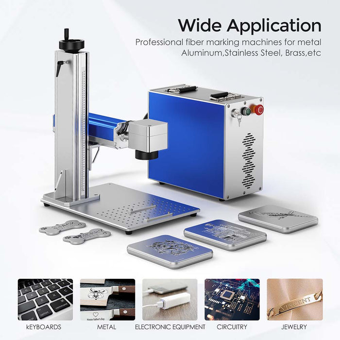 Monport GQ 30W Fiber Laser Engraver applicable to keyboards，metal，electronic equipment，circuitry，jewelry，Australia