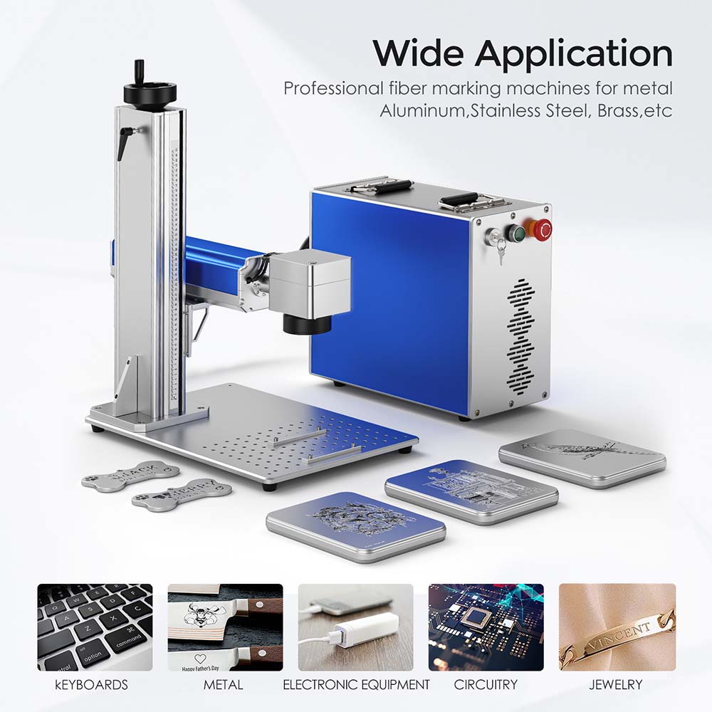 Monport GQ 50W Fiber Laser Engraver applicable to keyboards，metal，electronic equipment，circuitry，jewelry，Australia